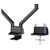 Neomounts FPMA-D750DBLACK2 Dual Monitor Desk Mount 10-32 Gas Spring Black
