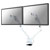 Neomounts FPMA-D750DWHITE Dual Monitor Desk Mount 10-32 White Gas Spring