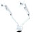 Neomounts FPMA-D750DWHITE2 Dual Monitor Desk Mount 10-32 Gas Spring White