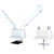 Neomounts FPMA-D750DWHITE2 Dual Monitor Desk Mount 10-32 Gas Spring White