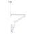 Neomounts FPMA-HAC100 Medical Monitor Ceiling Mount 10-24 White 0-170cm Adj.