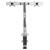 Neomounts NM-D725DXSILVER Dual Monitor Desk Mount 10-27 10kg Gas Spring Silver