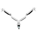 Neomounts NM-D750DWHITE Dual Monitor Desk Mount 10-32 Gas Spring White