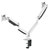 Neomounts NM-D750DWHITE Dual Monitor Desk Mount 10-32 Gas Spring White