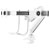 Neomounts NM-D775DXWHITE Dual Monitor Arm 10-32 Gas Spring Desk Mount White