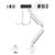 Neomounts NM-D775DXWHITE Dual Monitor Arm 10-32 Gas Spring Desk Mount White
