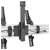 Neomounts NMPRO-CMB3 Monitor Ceiling Mount 32-55 Black Tiltable 3 Screens