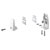 Neomounts NS-CLMP25WHITE Clamp set White