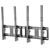 Neomounts NS-WMB200PBLACK TV Wall Mount 2-Screen 40-52 Tiltable Menu Board Blk