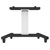 Neomounts PLASMA-M2500TSILVER Motorised TV Trolley 42-100 90° Tilt Silver