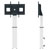 Neomounts PLASMA-W2500SILVER Motorised TV Wall Mount 42-100 Remote Control