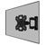 Neomounts WL40S-850BL12 TV Wall Mount 32-55 Full Motion Tilt & Swivel