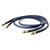 Oehlbach 13112 XXL Series 1 RCA Audio Cable 2x RCA to 2x RCA 1.00m Blue Gold