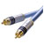 Oehlbach 13202 RCA Audio Cable 2x RCA Plug 1m Blue Gold Plated XXL Series 2