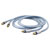 Oehlbach 13204 XXL Series 2 RCA Audio Cable 1.50m Blue Gold Plated Connectors