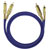 Oehlbach 2028 RCA Audio Cable 0.5m Black 2x RCA to 2x RCA Gold-Plated Connectors