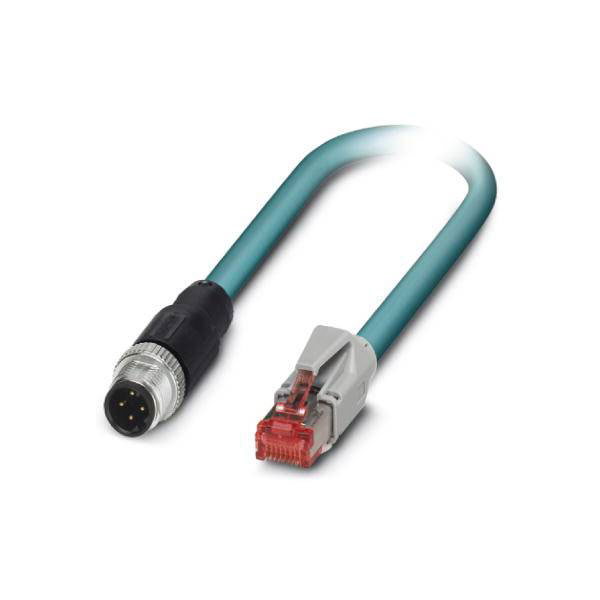 Phoenix Contact 1403499 Network Cable CAT 5e SF/UTP 3m Green M12-R...