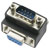 Renkforce RF-2959362 Series Adapter 9-pin D-SUB Plug to Socket 90° Angled Black