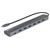 Renkforce RF-3374946 USB 3.2 Gen 1 Hub 6+1 Ports Pass-Through Silver Aluminum