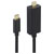 Renkforce RF-3421676 USB-C to Mini DisplayPort Cable 4K 60Hz 3m Black