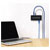 Renkforce RF-3955362 USB 3.0 Hub 4-Port Metal Switchable Wall Mount Black