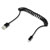 Renkforce RF4087422 USB-A to Lightning Spiral Cable 0.95m Black USB 2.0 MFi