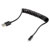 Renkforce RF4087422 USB-A to Lightning Spiral Cable 0.95m Black USB 2.0 MFi