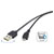 Renkforce RF-4096110 USB 2.0 A/Micro-B Cable 1.8m Reversible Gold Plated Black