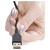Renkforce RF-4096110 USB 2.0 A/Micro-B Cable 1.8m Reversible Gold Plated Black