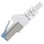 Renkforce RF-4149837 RJ45 Patch Cable CAT 6A U/FTP 0.5m Grey Highly Flexible