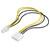 Renkforce RF-4174569 ATX 4-pin to 4-pin IDE Power Cable 0.30m Yellow/Black