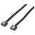 Renkforce RF-4174584 SATA III Hard Drive Cable 2x 7-pin Socket 0.50m Black