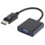 Renkforce RF-4212174 DisplayPort to VGA Adapter Gold-Plated 12cm Black