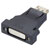 Renkforce RF-4212237 DisplayPort / DVI Adapter 1x DP Plug 1x DVI Socket Black