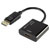 Renkforce RF-4222524 DisplayPort to HDMI Adapter 4K 30Hz Gold Plated 10cm Black