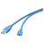 Renkforce RF-4264533 USB 3.2 Gen 1 USB-A to Micro-B Cable 0.3m Blue Gold Plated