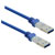 Renkforce RF-4369443 USB 3.2 Gen 1 USB-A Cable 0.5m Blue Gold-Plated Connectors