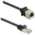 Renkforce RF-4394121 RJ45 Patch Cable CAT 5e F/UTP 1.00m Black Extension Cable