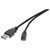 Renkforce RF-4463073 USB 2.0 Cable USB-A to Micro-B 0.15m Gold Plated Connectors