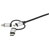 Renkforce RF4600467 3-in-1 USB 2.0 Cable 0.5m A to C/Micro-B/Lightning Sleeved