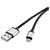 Renkforce RF4683966 USB 2.0 to Apple Lightning Cable 3.00m Grey Fabric Sleeve