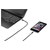 Renkforce RF4683966 USB 2.0 to Apple Lightning Cable 3.00m Grey Fabric Sleeve