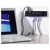 Renkforce RF-4791678 7-Port USB 2.0 Hub Metal Housing Wall Mount Black
