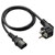 Renkforce RF-5771520 C13/C14 Appliance Cable, Right-Angle Plug to C13, 0.75m Blk