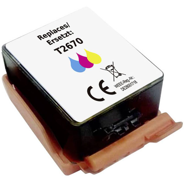 Renkforce RF-6736456 Ink Cartridge Replaces Epson T2670 Tri-color ...
