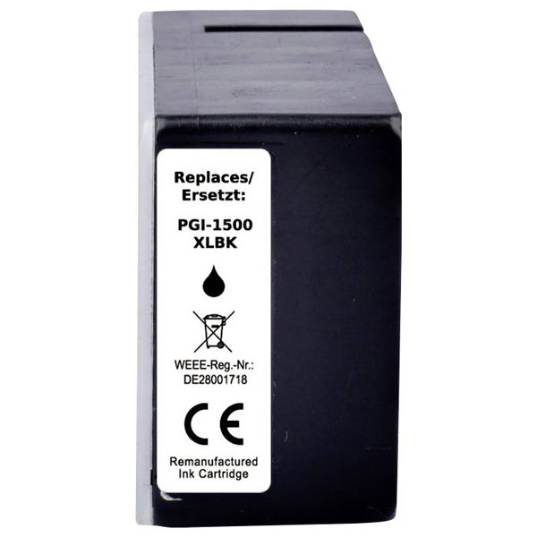 Renkforce RF-6736466 Ink Replaces Canon PGI-1500BK XL Black 1200 P...