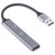 Renkforce RF-6855462 USB 3.2 Gen 2 Hub 4-Port 10Gbps Aluminum Casing Grey