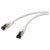 Renkforce RF-7106488 RJ45 Network Cable CAT 8.1 S/FTP 0.50m White 1pc