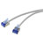 Renkforce RF-7116928 Patch Cable CAT 6A 1.00m Grey RAL 7035 RJ45 Connector