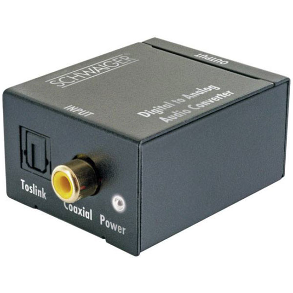 Schwaiger ADW200513 AV Converter [Coaxial, Toslink - RCA]